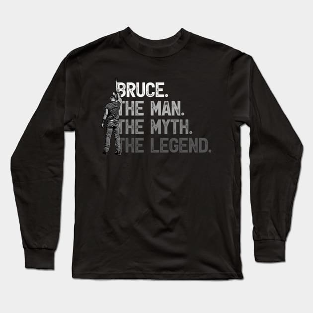 Bruce Springsteen [Grayscale] Long Sleeve T-Shirt by 3 Guys and a Flick